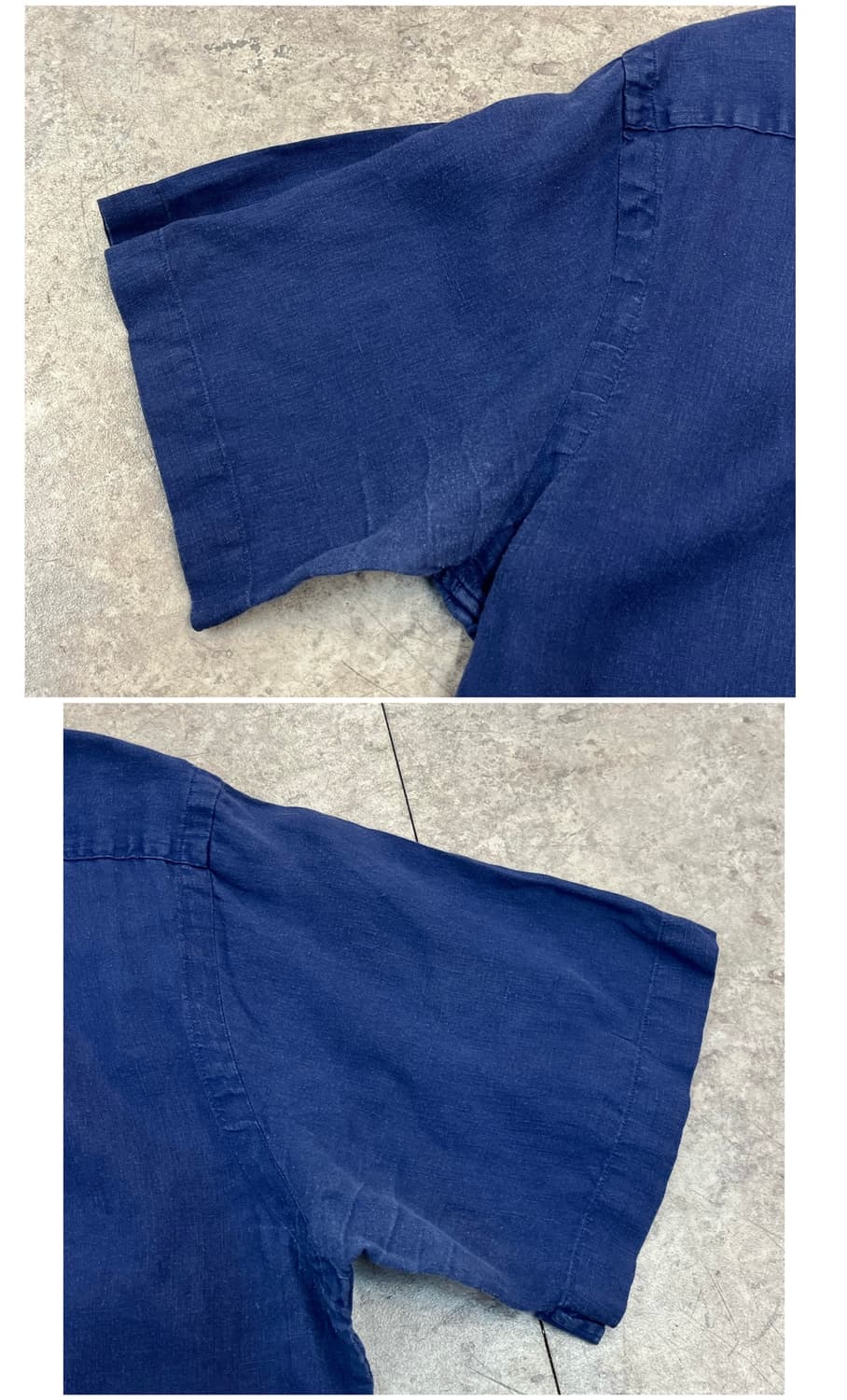 폴로 랄프로렌 린넨 반팔 셔츠 네이비 M  #csz3849 상품이미지10