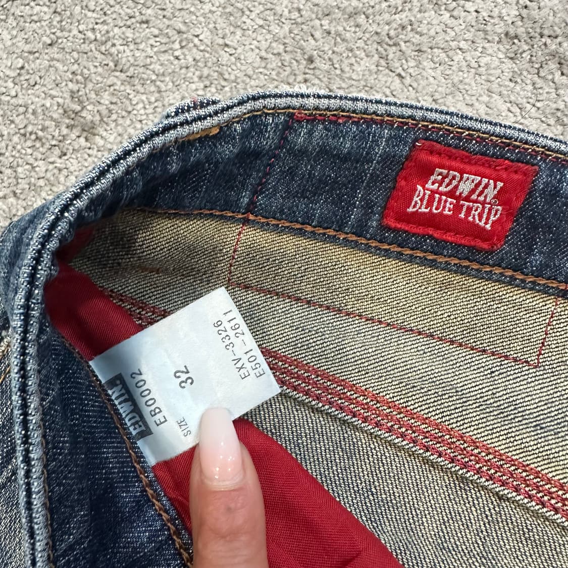 에드윈 블루트립 이펑션 데님 팬츠(32) 상품이미지5
