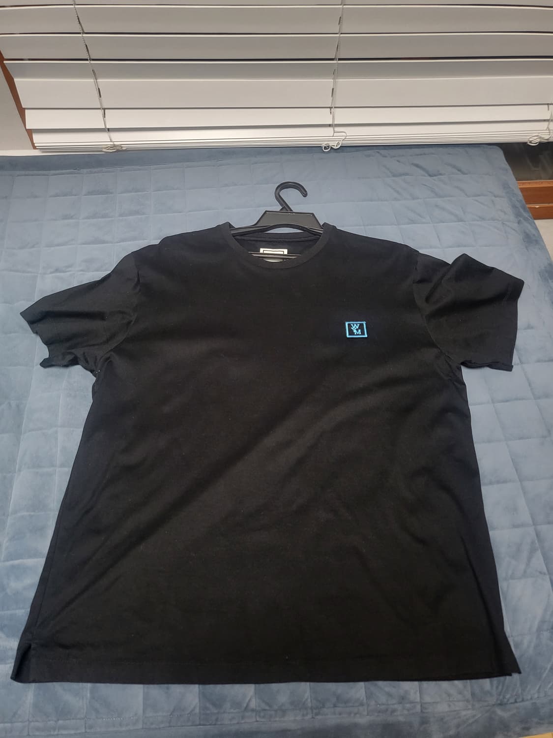 우영미 터콰이즈 백로고 티셔츠  50 상품이미지3