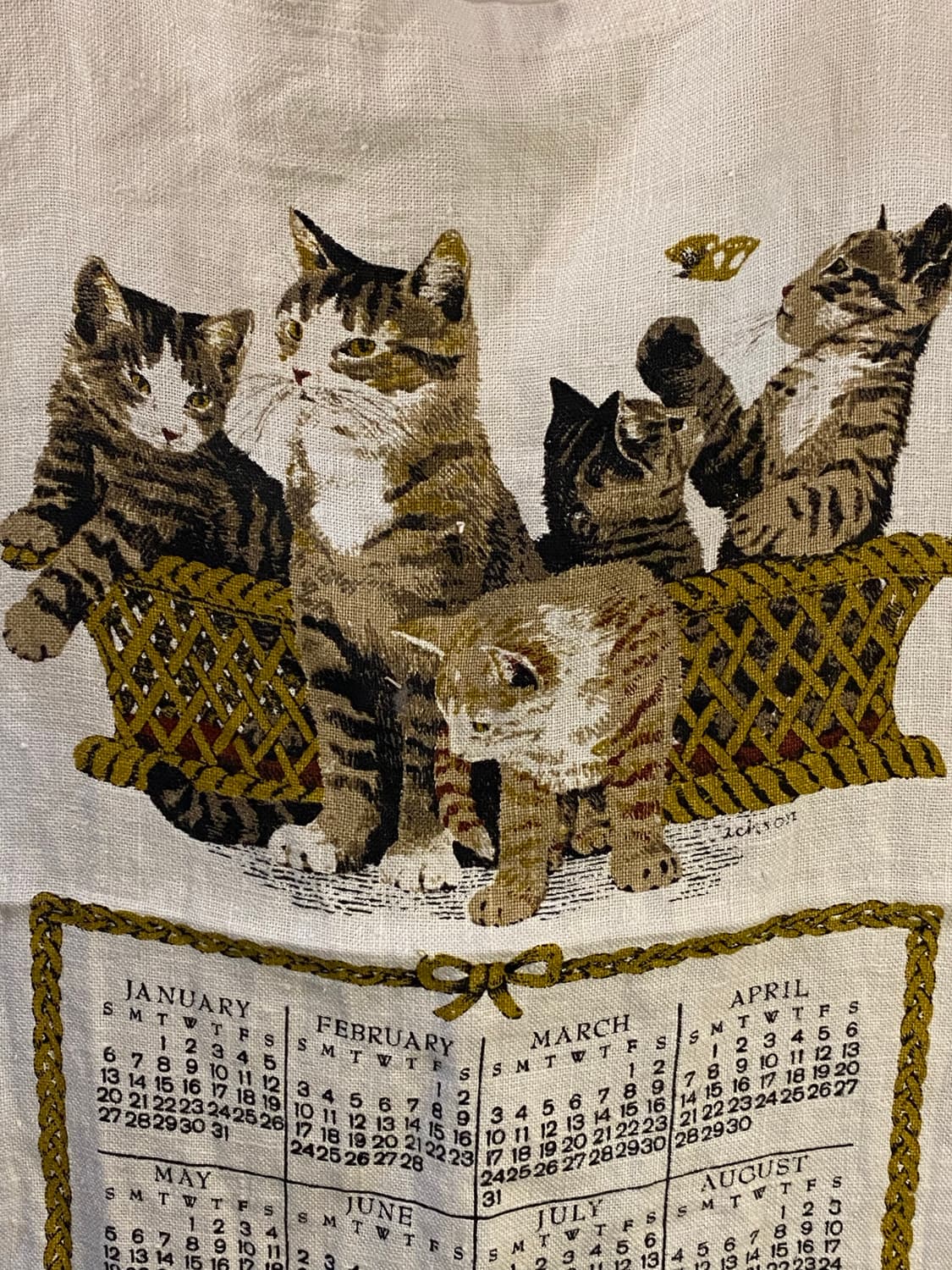 ☕️유럽 티타월 캘린더패브릭 상품이미지2