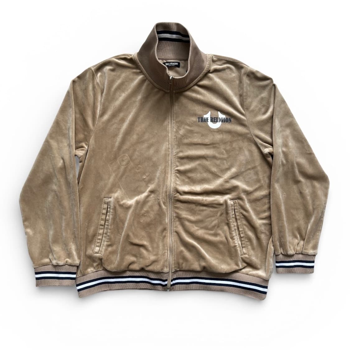 빈티지 USA 트루릴리전 월드투어 벨벳 져지자켓 상품이미지3