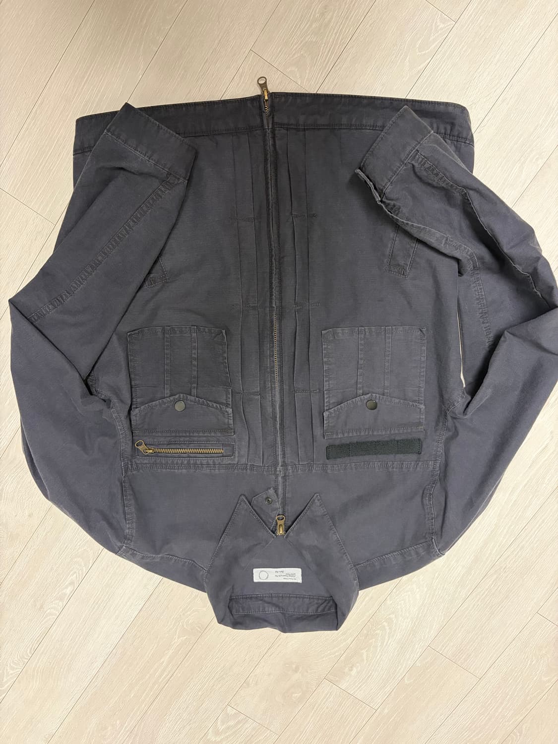 (조우) 빈티지 워시드 5 포켓 워크 자켓 (워시드 네이비) 상품이미지2