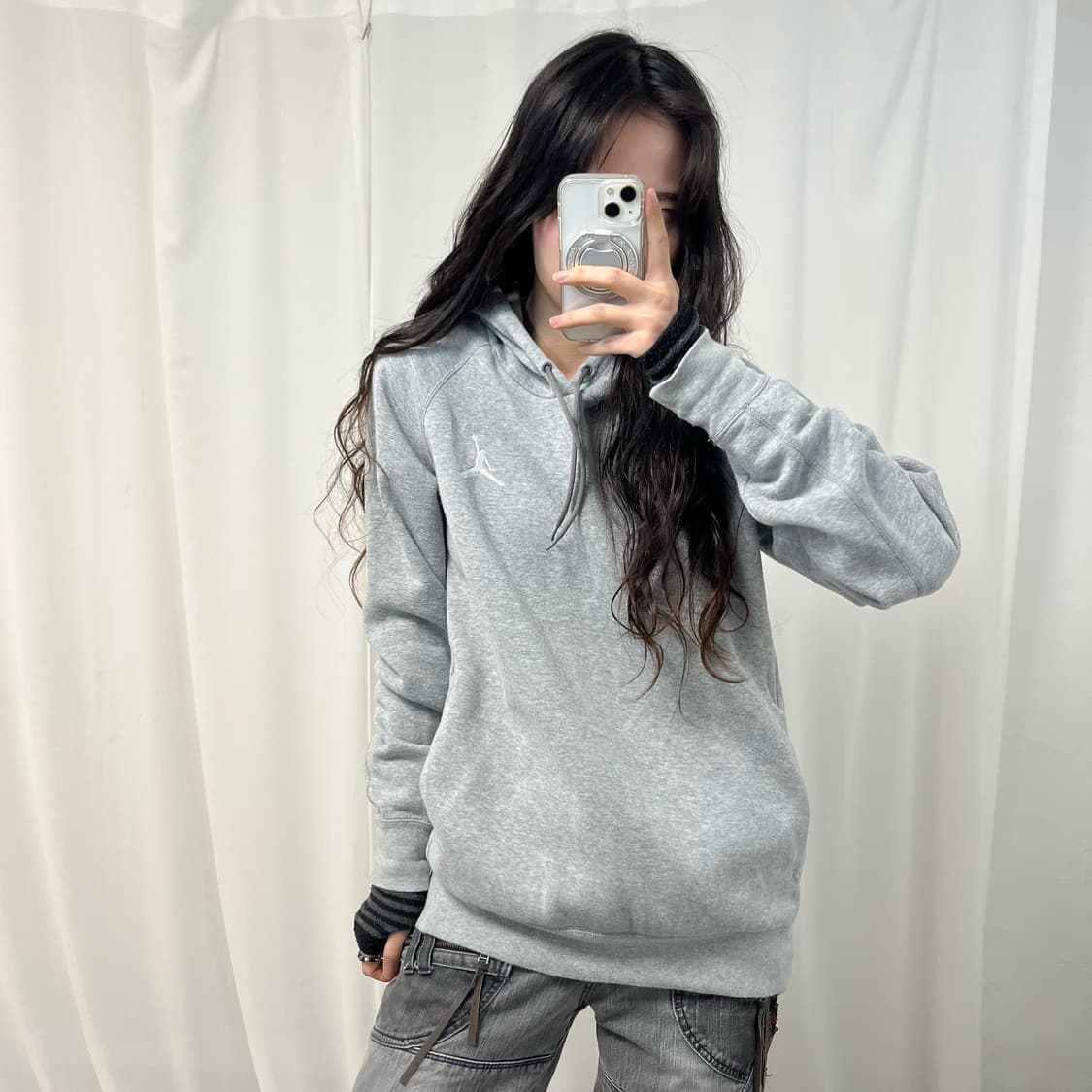 Jordan Melange Gray Hoodie 상품이미지1