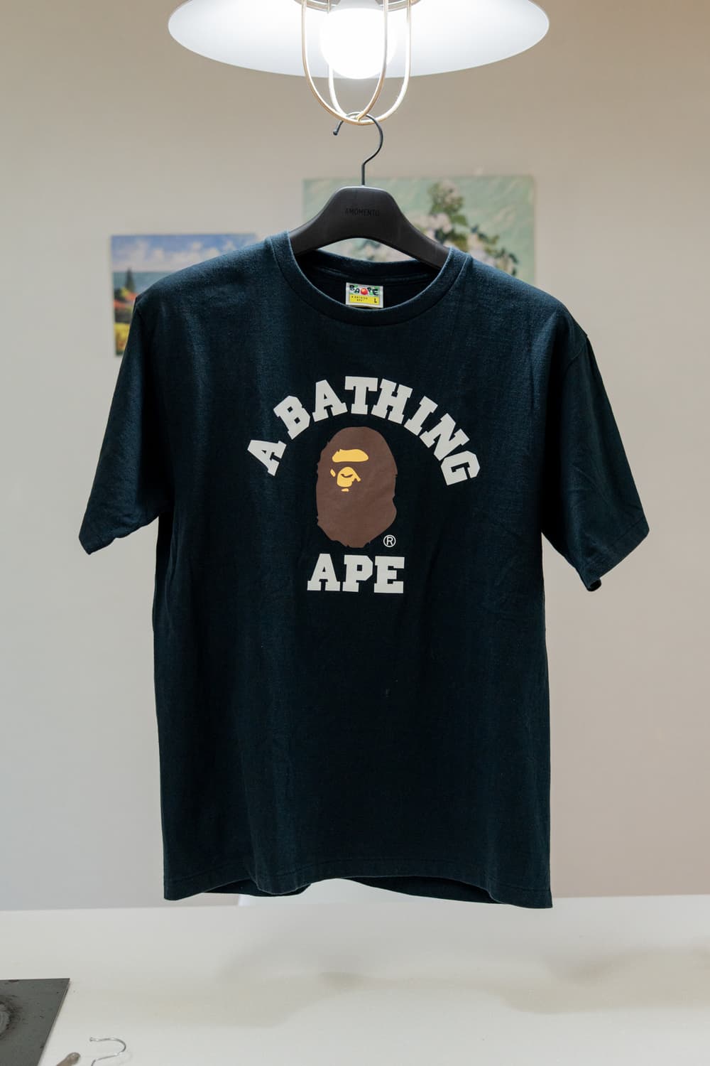 Bape College T-shirts Balck 상품이미지1