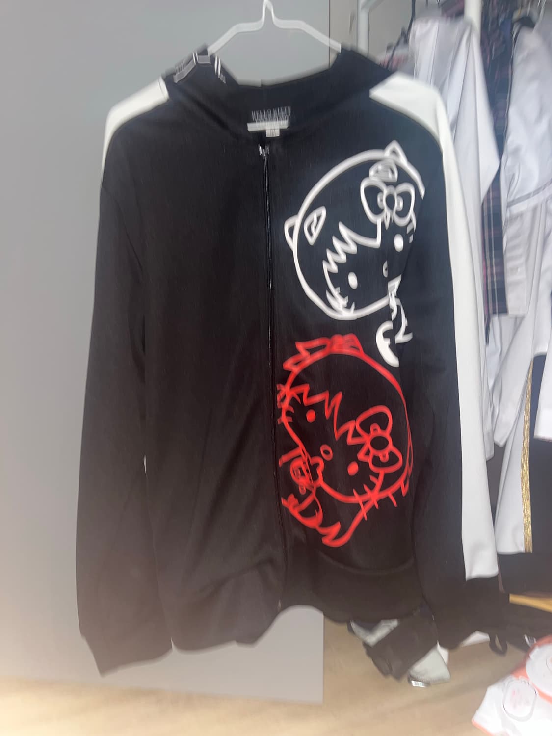 희귀 고전 에반게리온 키티 콜라보 져지 상품이미지1