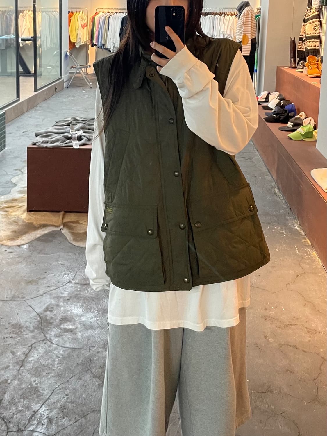 폴로 랄프로렌 카키 퀄팅 베스트 H534 상품이미지1
