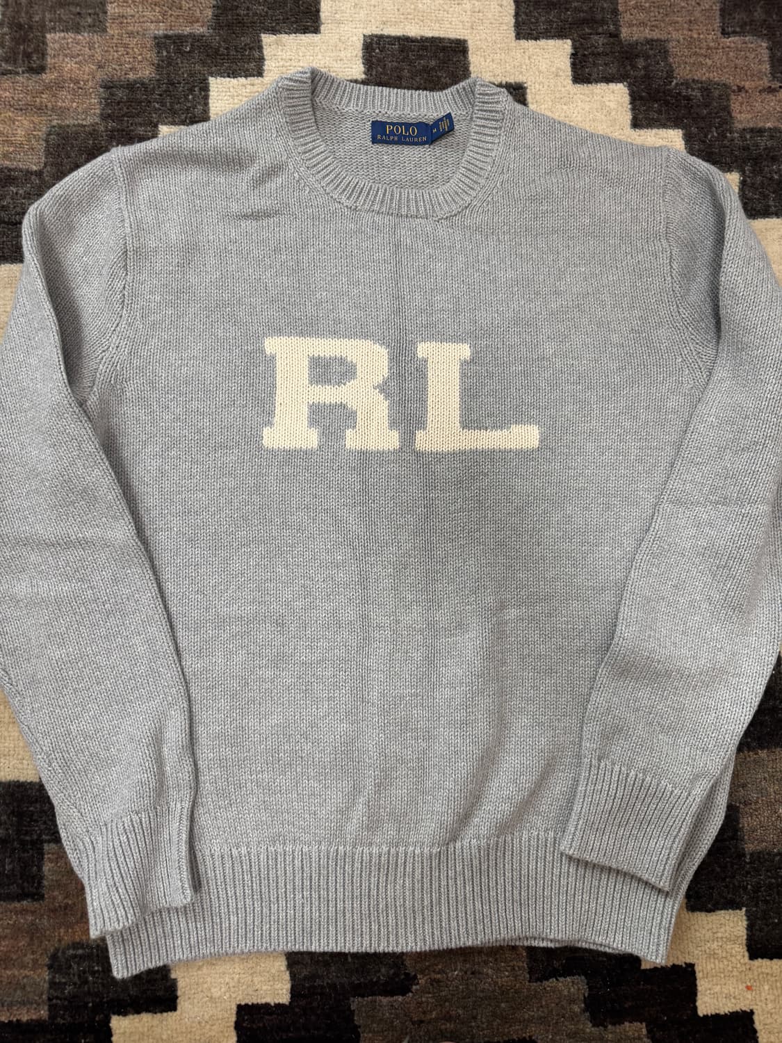 폴로 랄프로렌 로고 면 니트 스웨터 M 상품이미지1