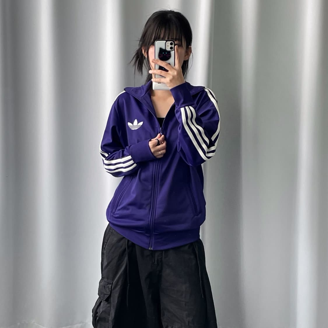 아디다스 루즈핏 딥퍼플 구파이어버드 져지  상품이미지2