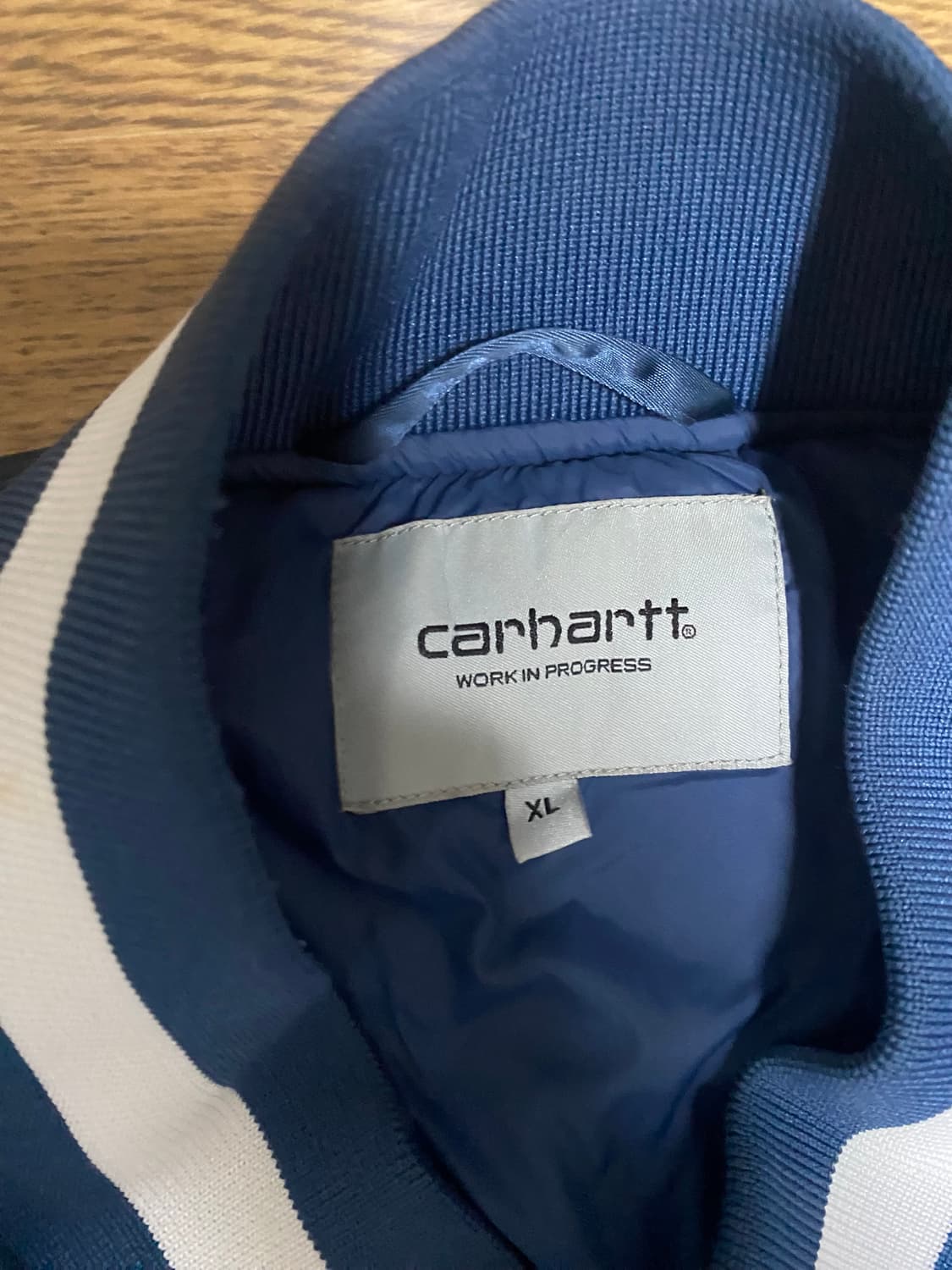 칼하트 wip 바시티자켓 네이비 xl 상품이미지2