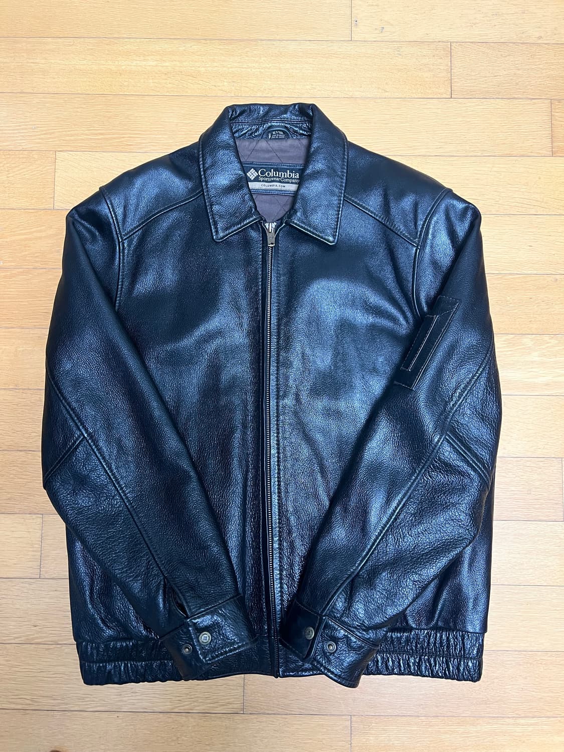 Columbia leather bomber jacket 상품이미지1