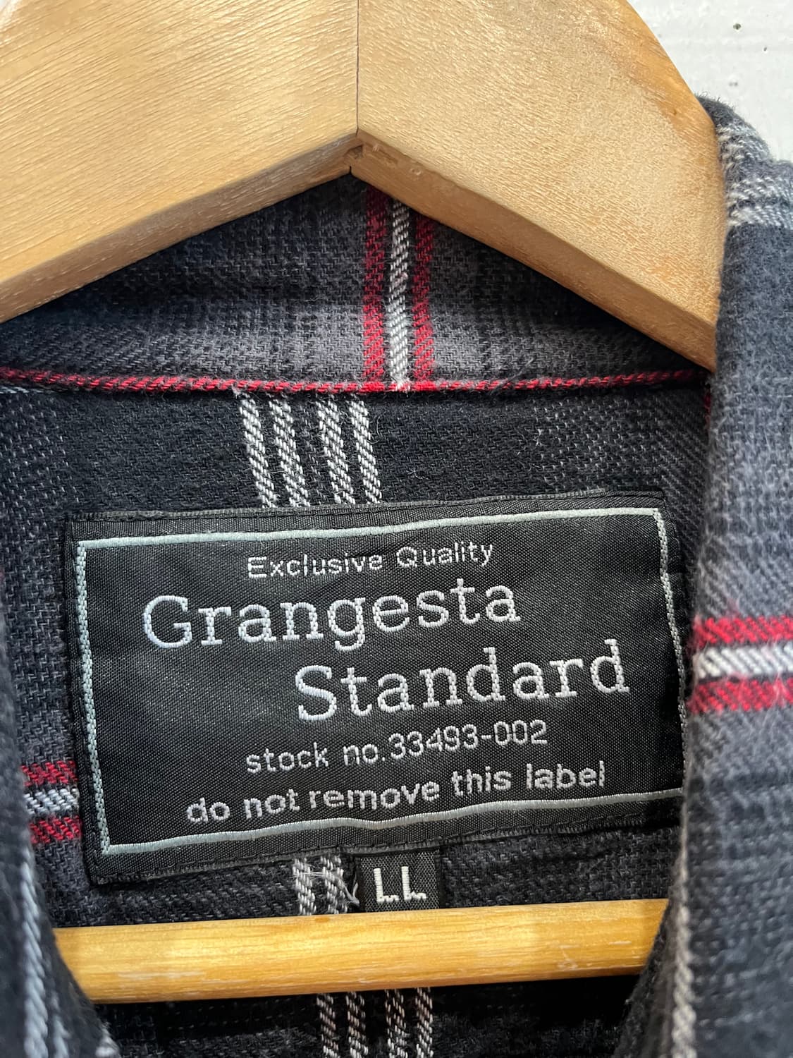 Grangesta Standard 자수 레터링 체크셔츠  상품이미지6