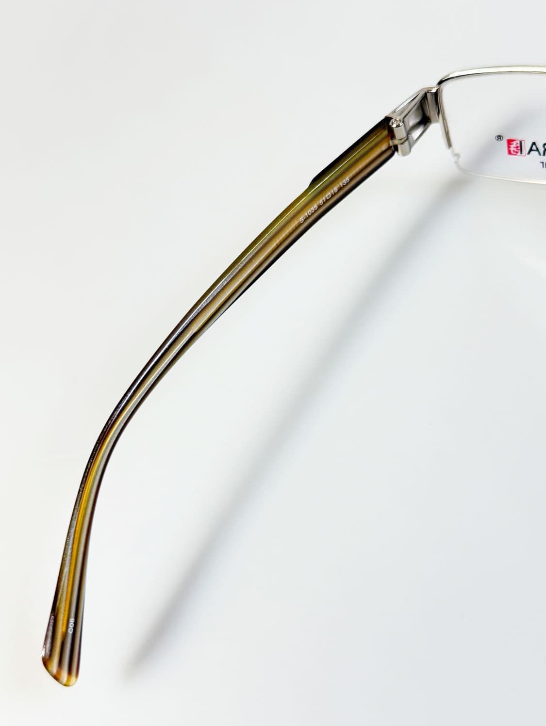 SAMURAI EYEWEAR 실버 메탈 반무테 스퀘어 빈티지 안경 상품이미지7