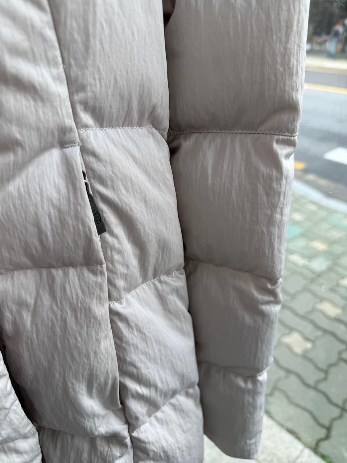 M/ 파라점퍼스 다운 사선 후디드 패딩 상품이미지5