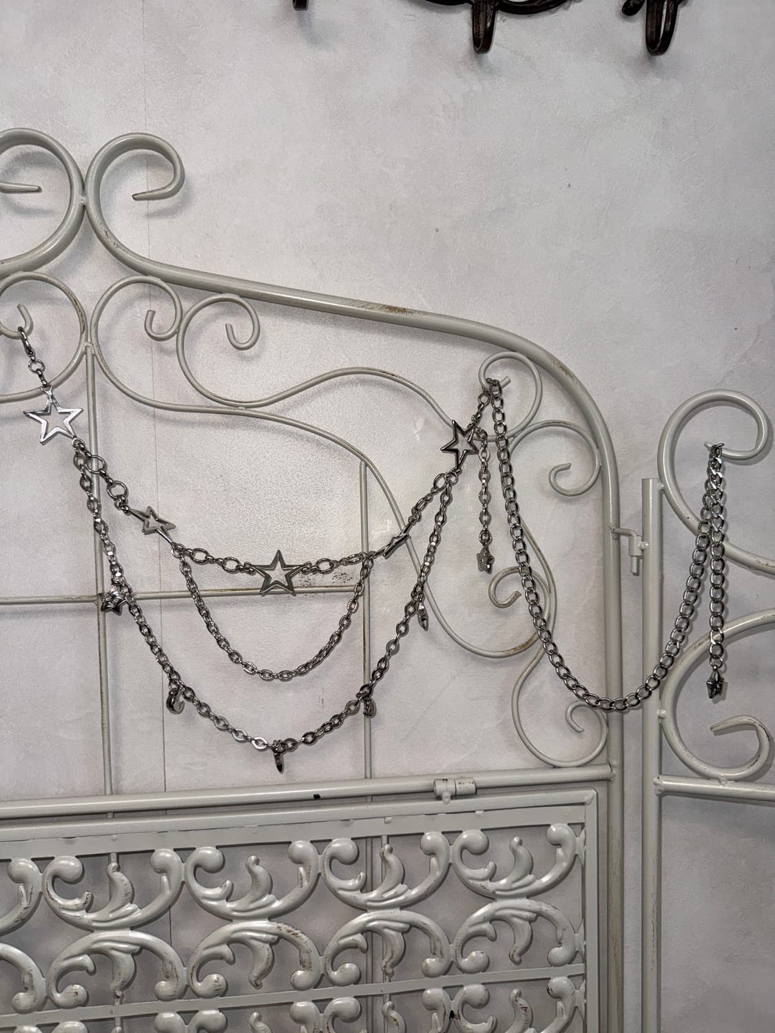 Silver star layered chain belt 상품이미지1