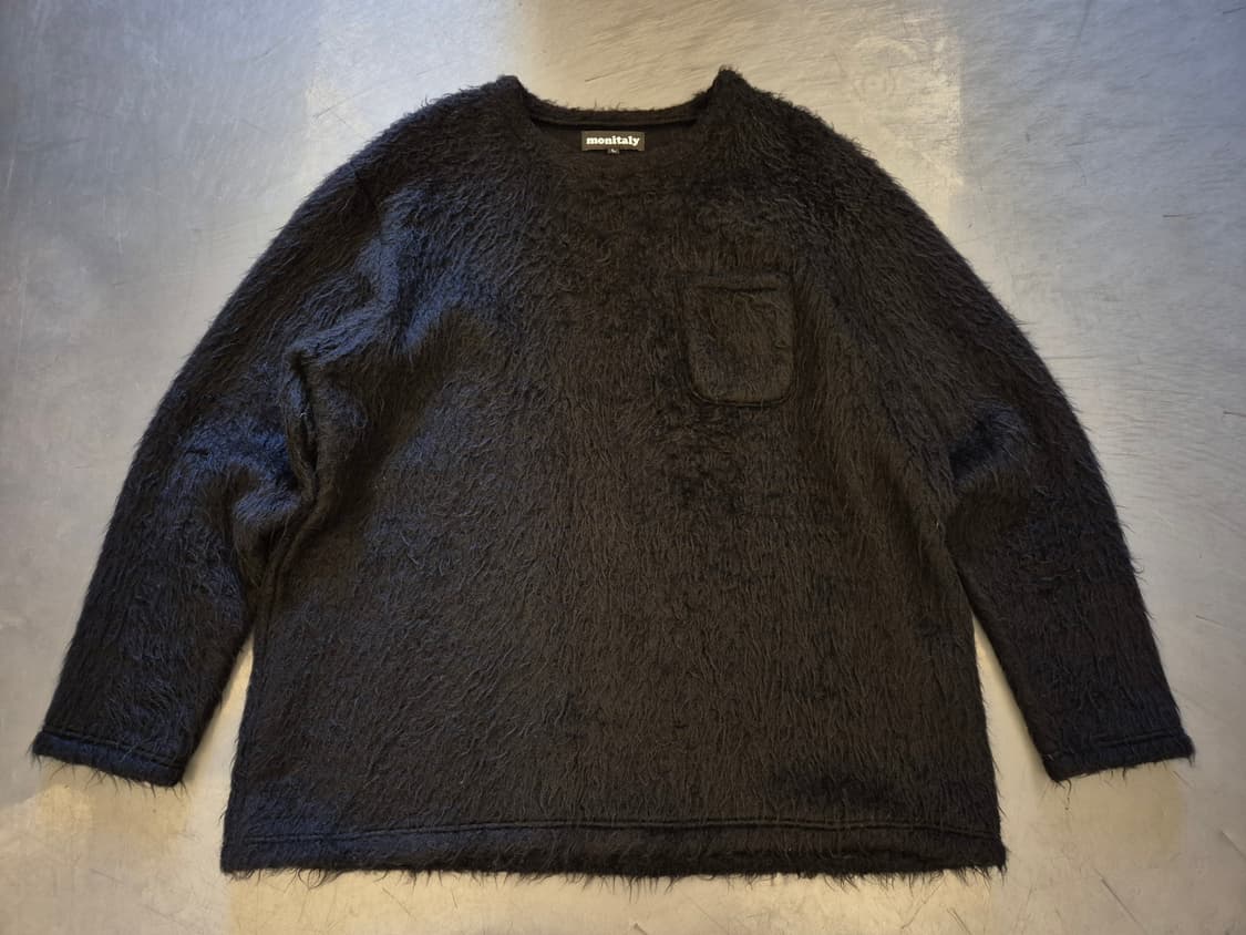 MONITALY 블랙 쉐기 스웨터 상품이미지1