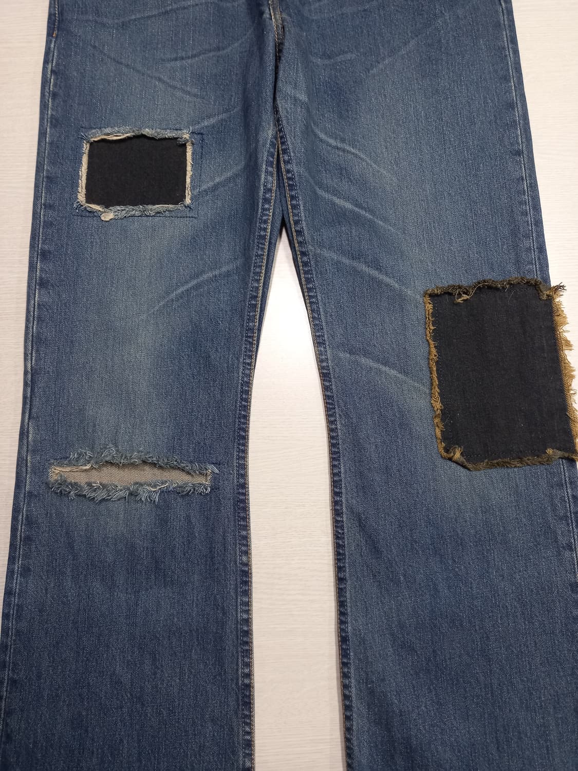 30 리바이스507 04 데미지워싱 부츠컷 리폼드진 30-189 상품이미지6