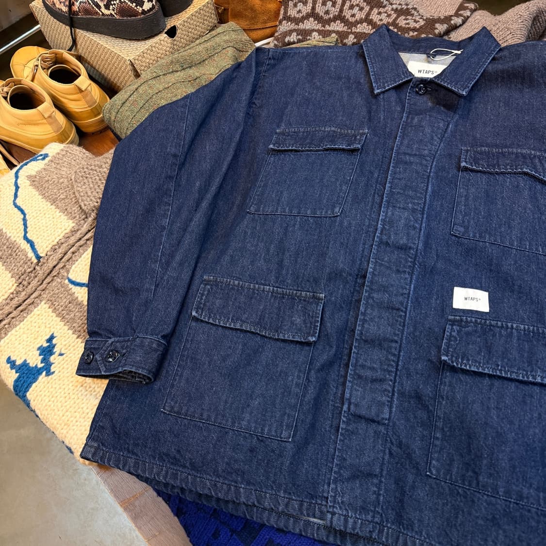 23SS 더블탭스 제이모드 데님 BDU 자켓 3 사이즈 상품이미지4