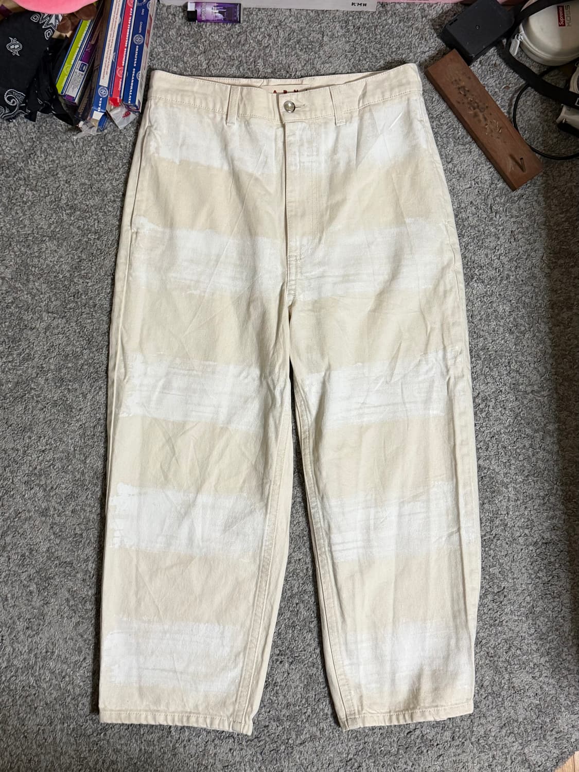 Marni 마르니 와이드 페인트 데님 상품이미지1