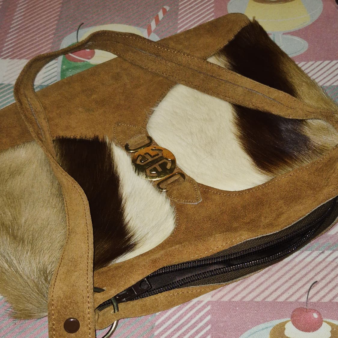 70s 핸드메이드 리얼 송치 스웨이드 숄더백 상품이미지10