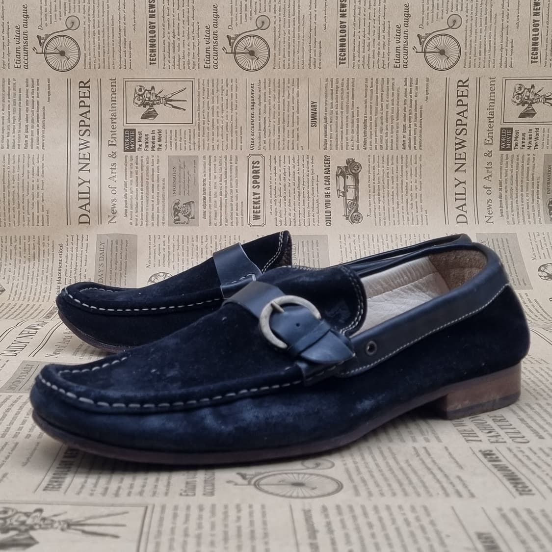 휴고보스 스웨이드 남성로퍼 실사이즈255  상품이미지1