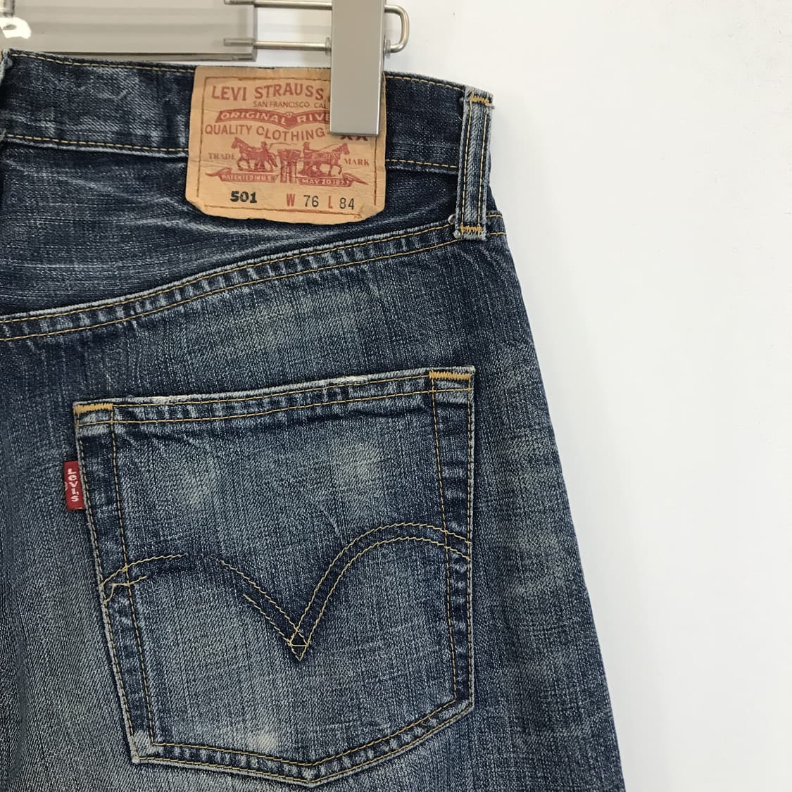 리바이스 00s 501 워싱 데님 청바지 [30x33] 상품이미지4