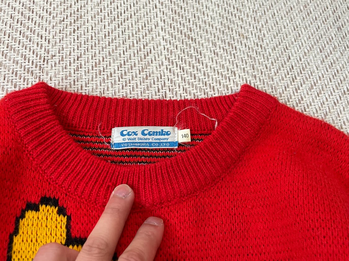 8~90s 빈티지 피글렛 x 곰돌이 푸 니트  상품이미지4