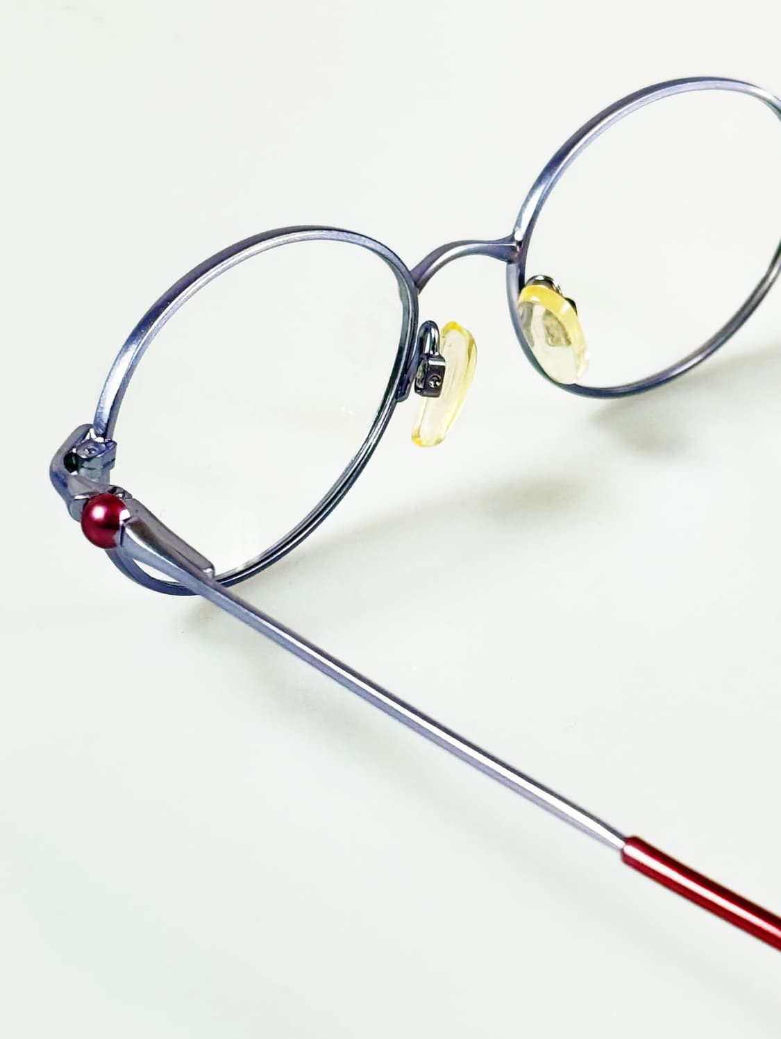 90s MANAGUA 라이트퍼플 슬림 오벌 프레임 빈티지 안경 상품이미지4