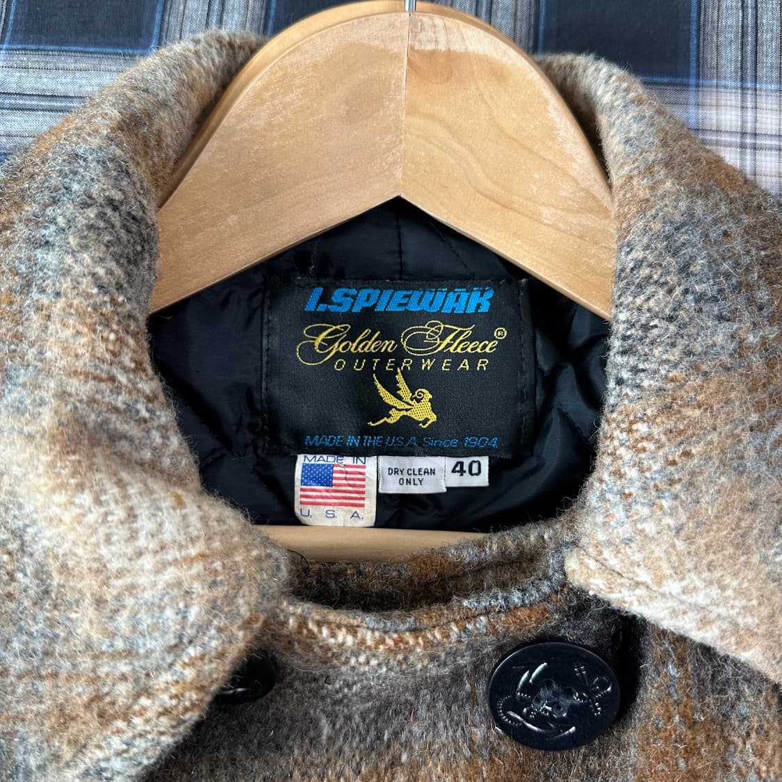 90s spiewak 플란넬 피코트 (조니뎁 플란넬) 상품이미지9