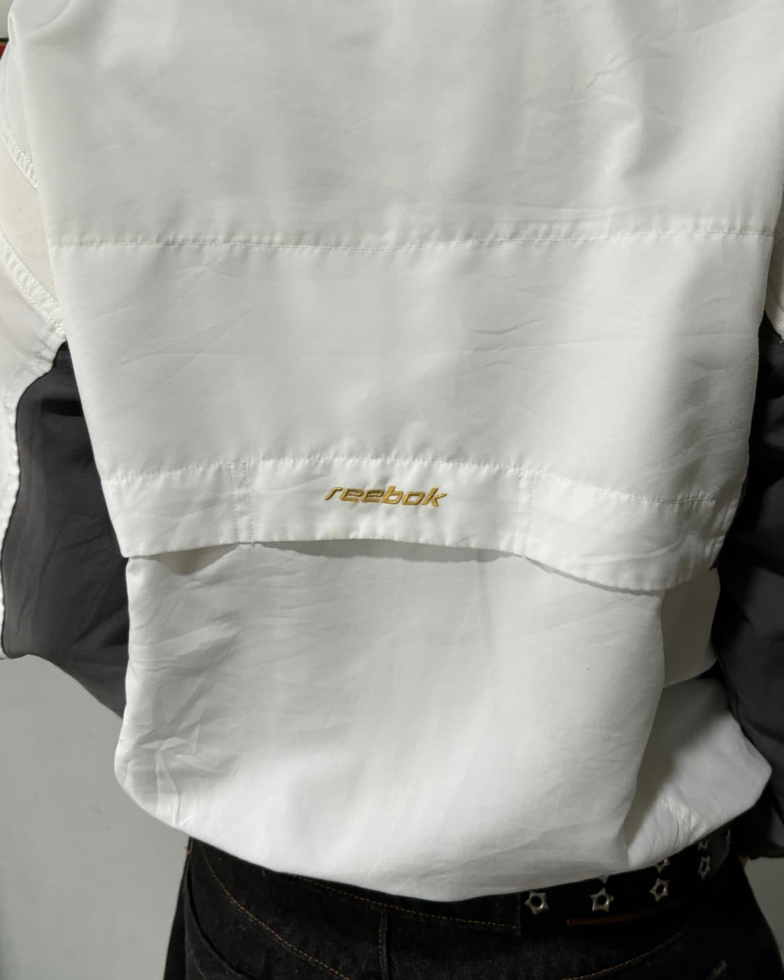  90s REEBOK 올드스쿨 배색 화이트 윈드브레이커   상품이미지4