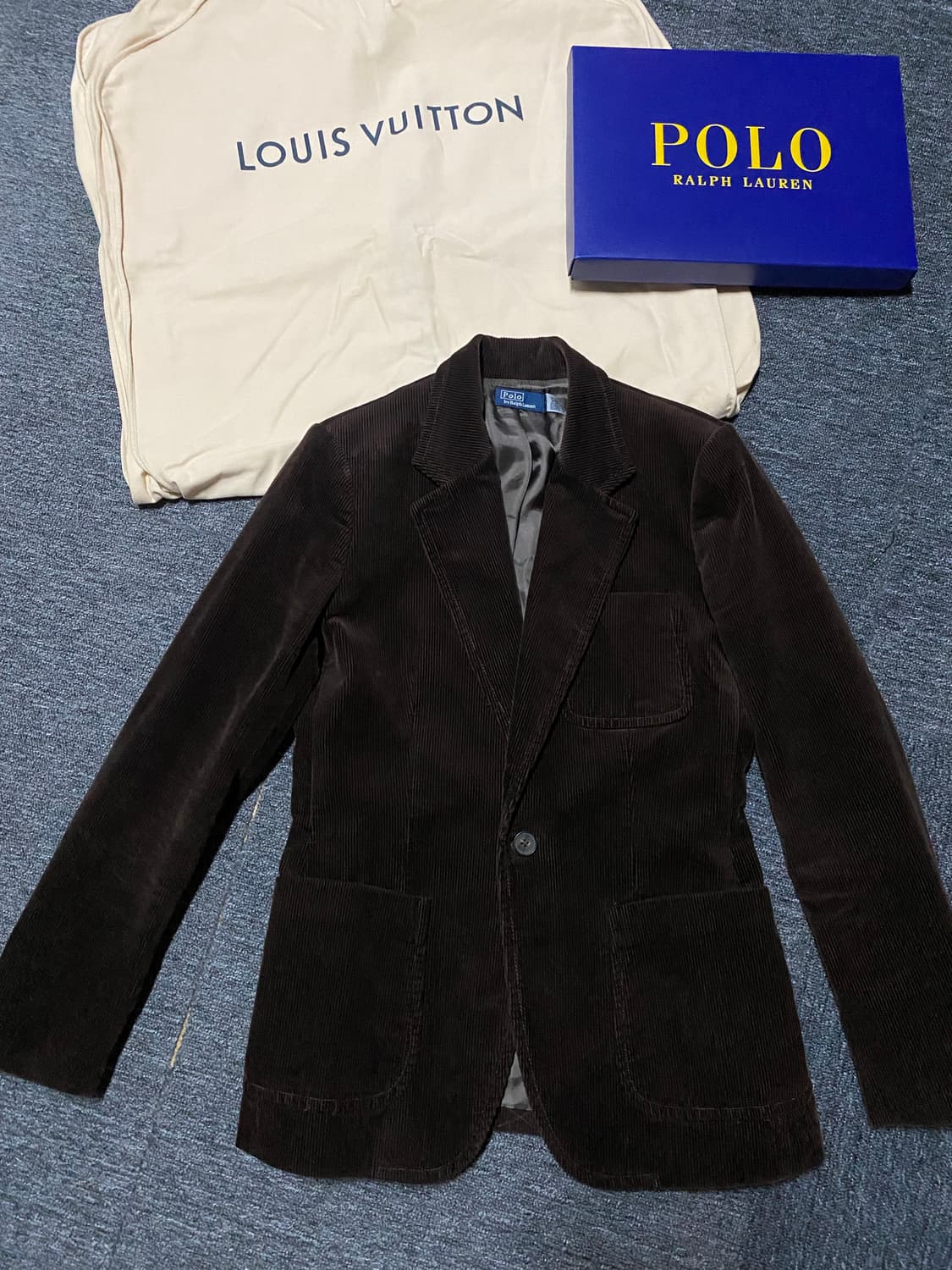 [급처] 최신형 화이트QR라벨 폴로 코듀로이 블레이저 자켓 상품이미지6