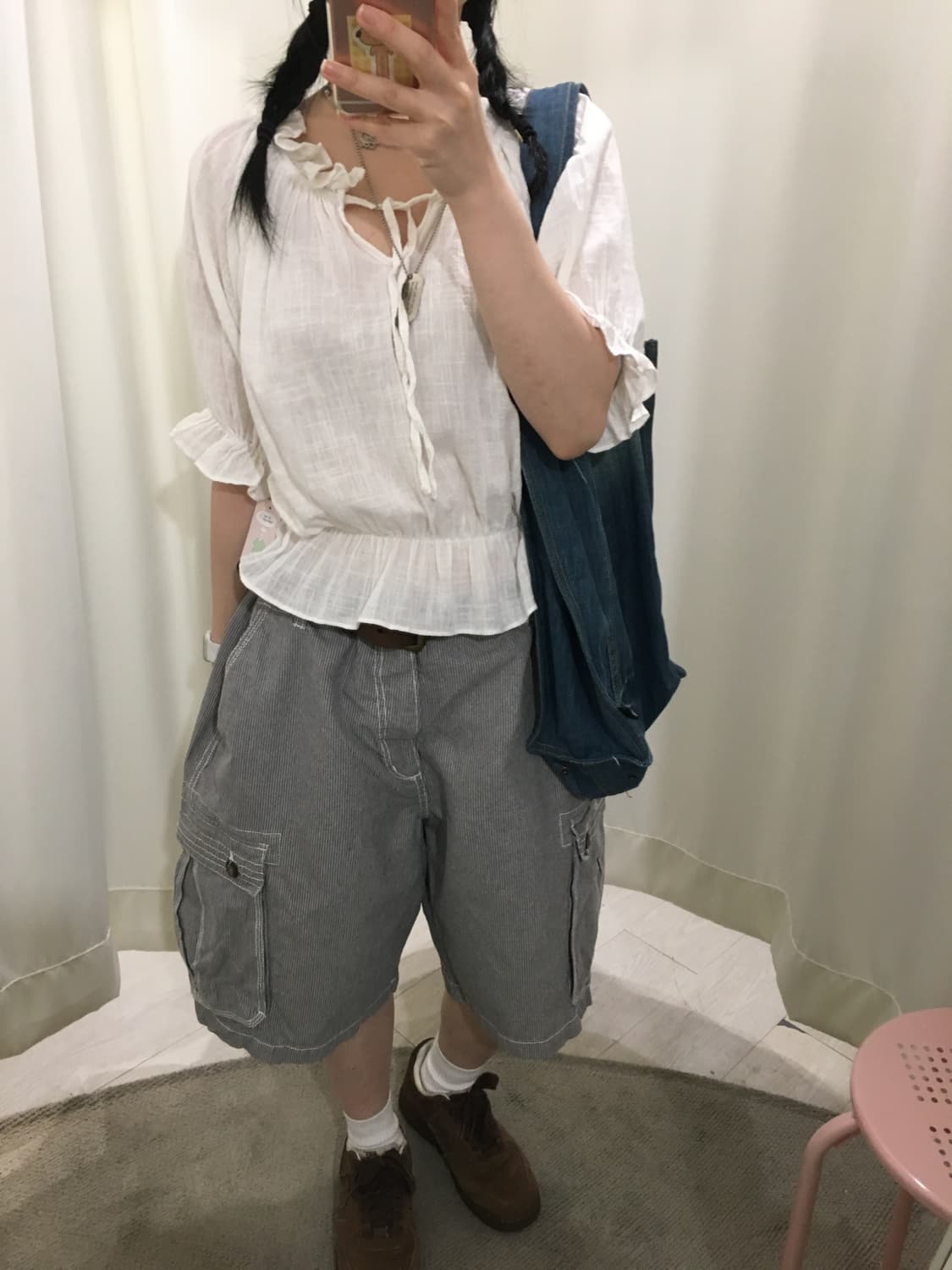 OLD NAVY Stripe bermuda pants 상품이미지4
