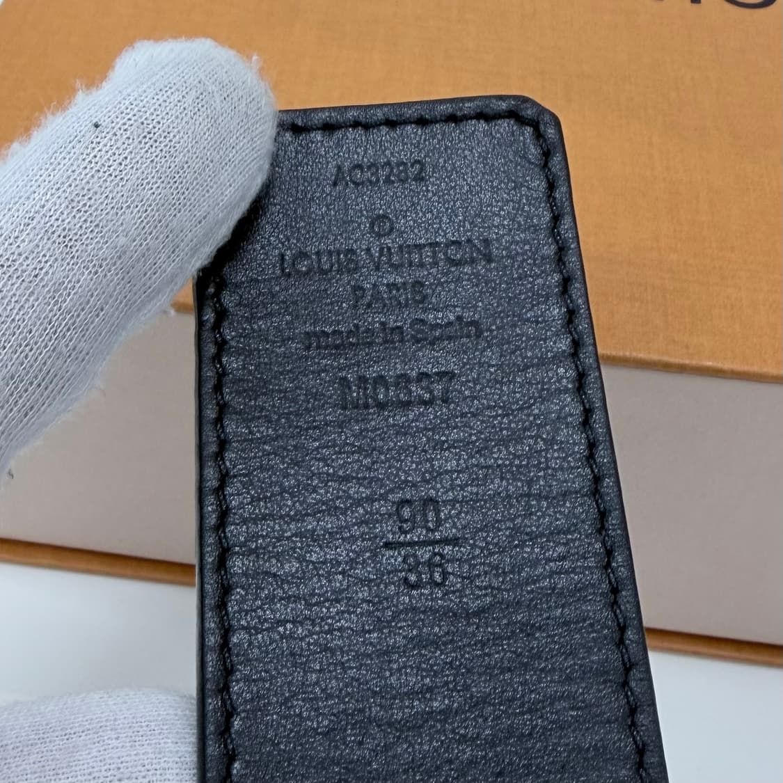 [S급/40mm] 루이비통 멀티컬러 LV 리버서블 양면 벨트 한정판 상품이미지6