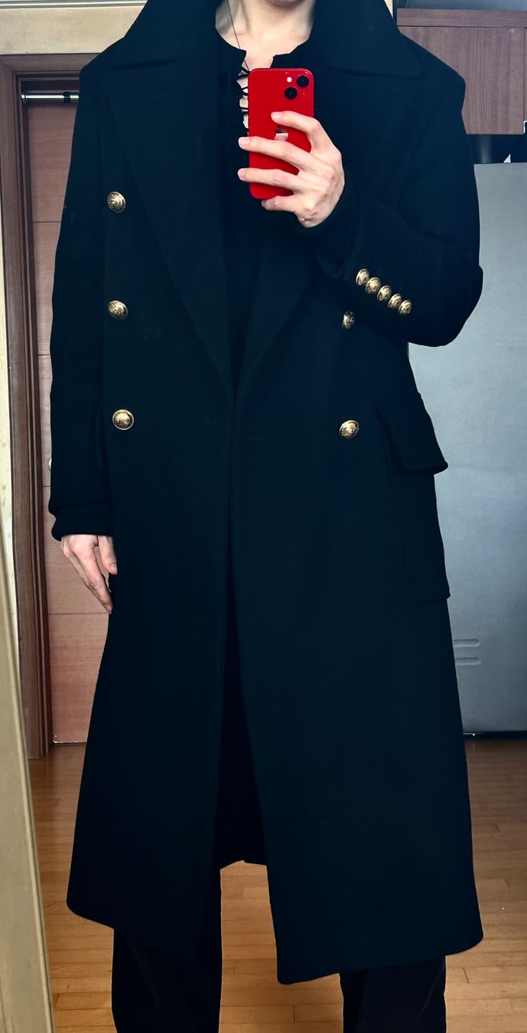 발망 더블 롱코트 상품이미지2