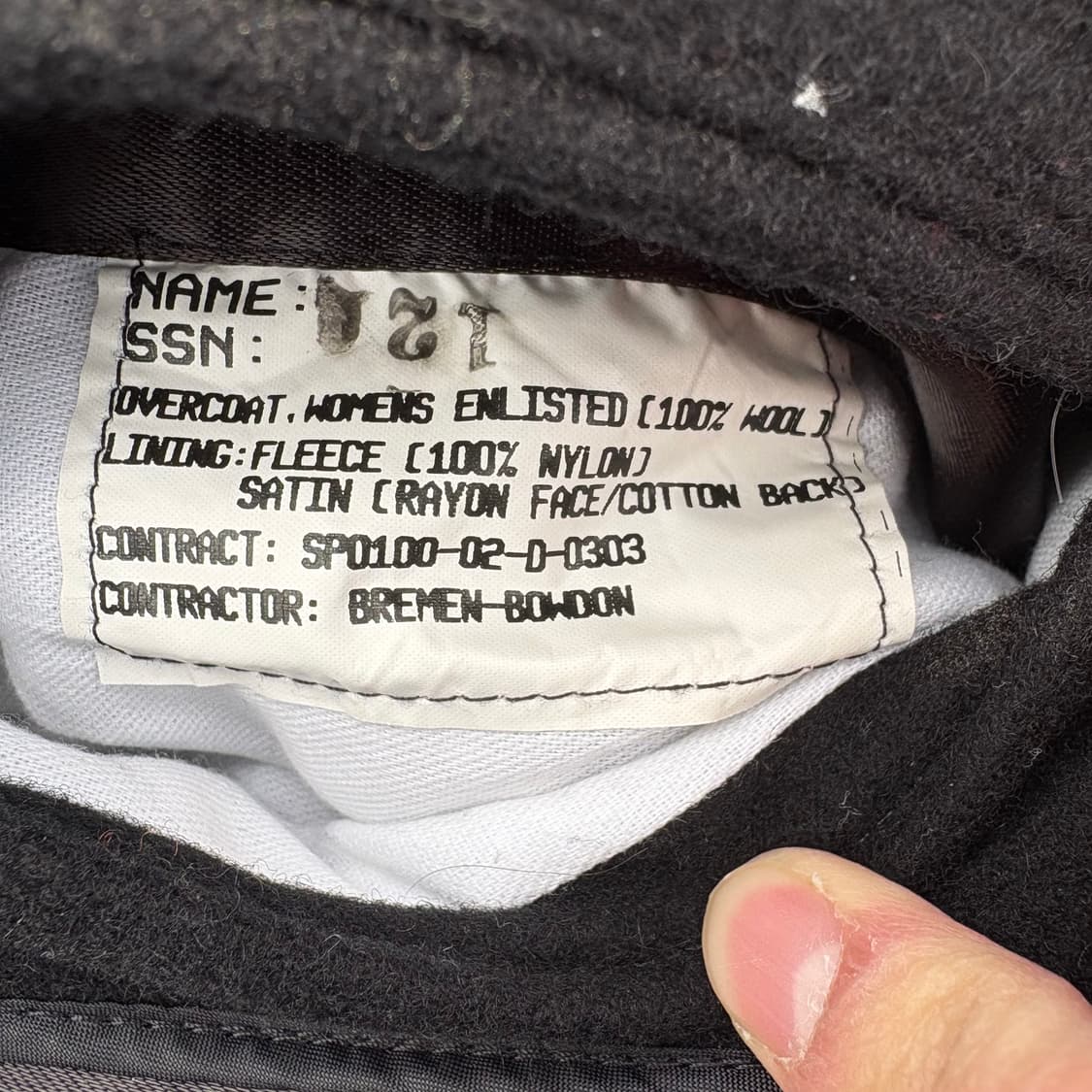 미 해군 피코트 – DSCP 00s 상품이미지10