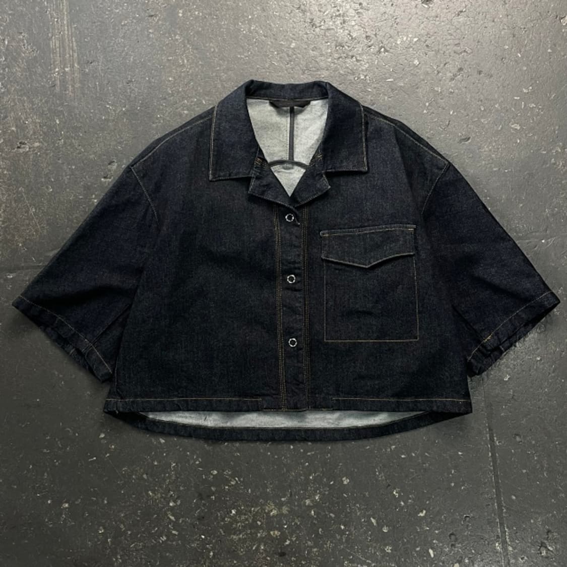 보브 (VOV) 포켓 크롭 데님 자켓  상품이미지1