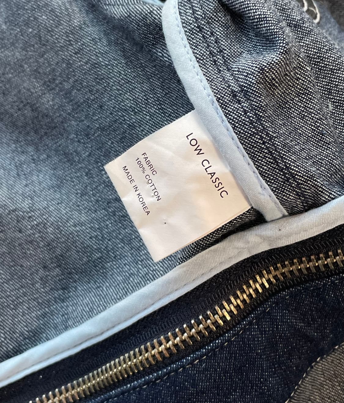 로우클래식 LOW CLASSIC 데님 투웨이 청 원피스 청 자켓 치마 상품이미지6