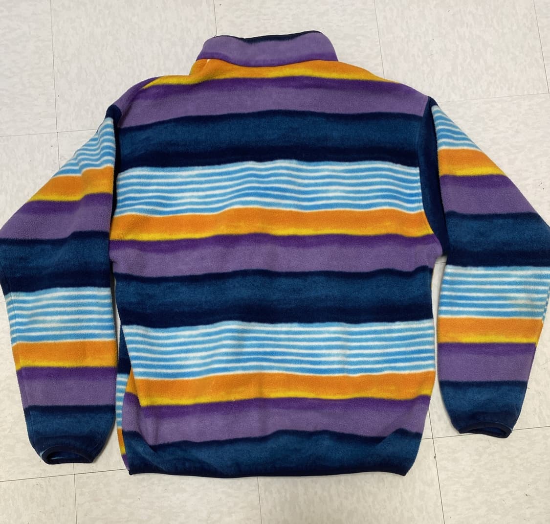 17FW 파타고니아 신칠라 스냅-티 플리스 멀티 컬러 스트라이프 상품이미지3