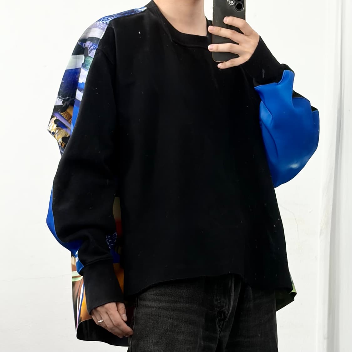 메종 마르지엘라 컬러풀 그래픽 백 스윙 스웨트 셔츠 상품이미지3