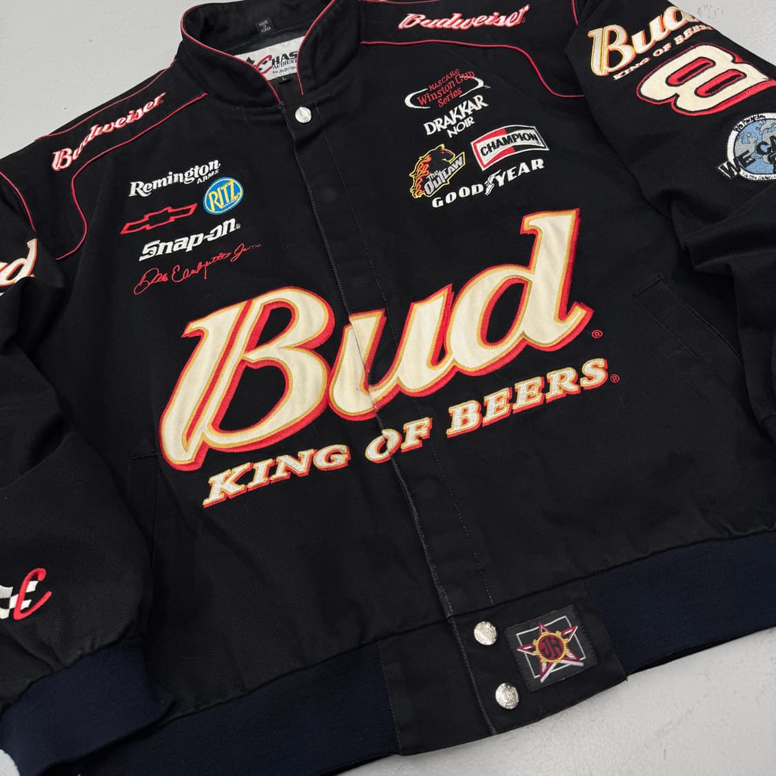 체이스 어센틱 90s OG 나스카 버드와이저 헤비 코튼 레이싱 자켓 상품이미지5