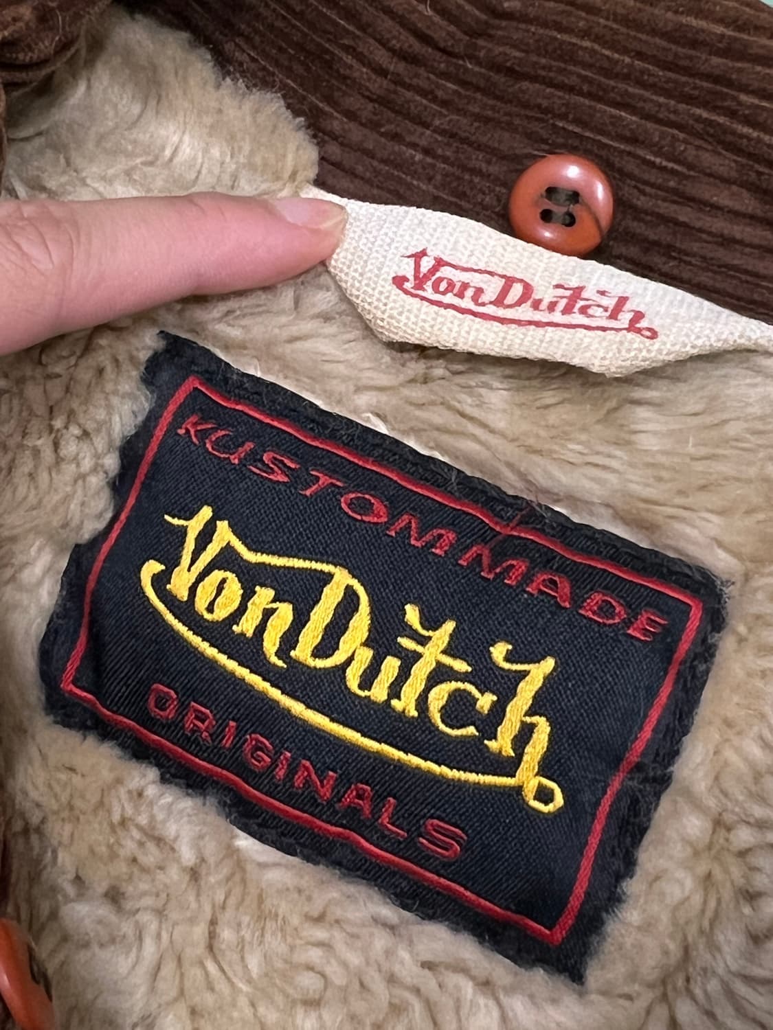 (XL) 본더치 빈티지 셰르파 코듀로이 데님 자켓 상품이미지4