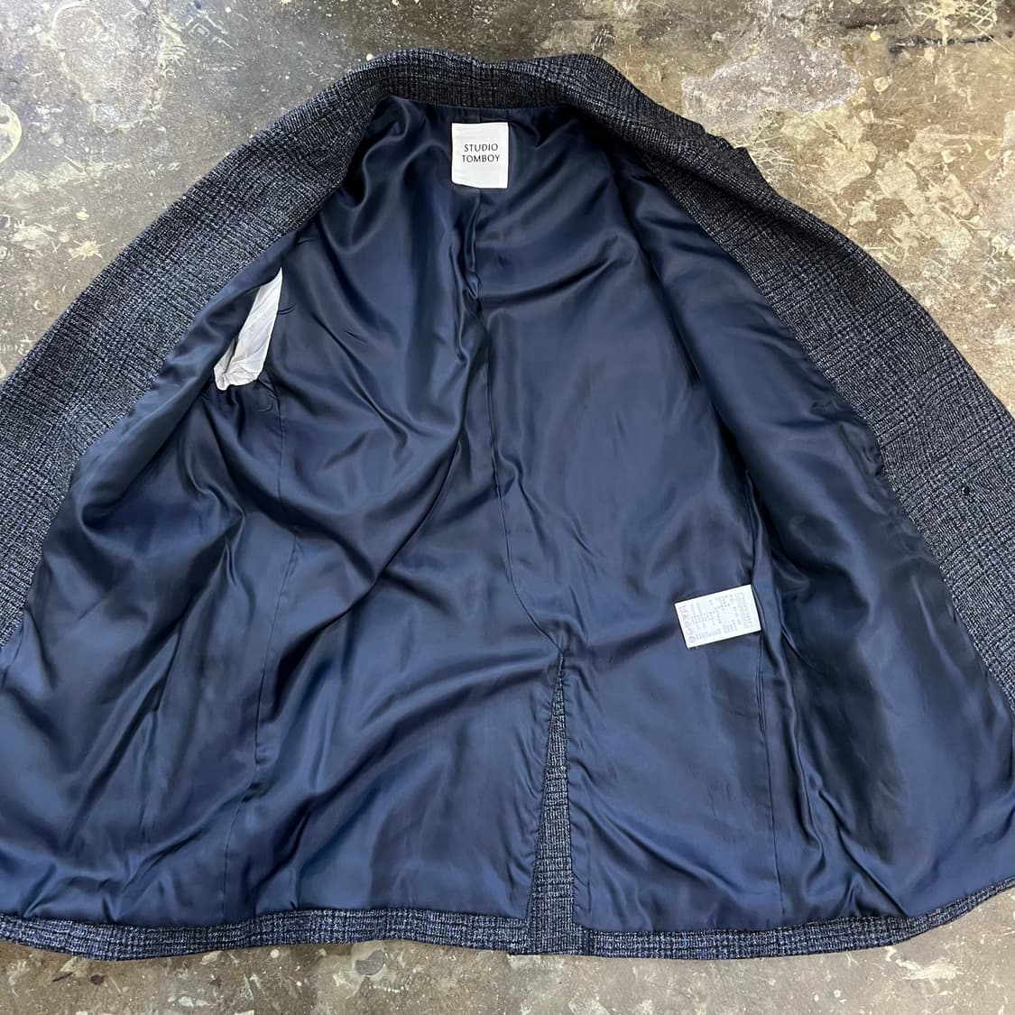 F) 스튜디오 톰보이 울 체크 자켓 자켓 마이 상품이미지5