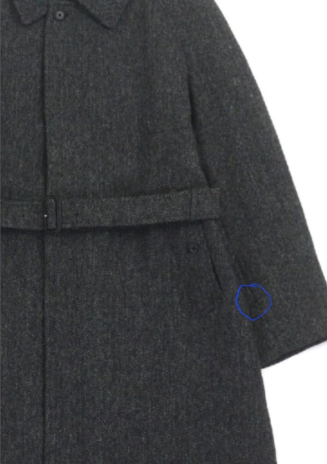 90s 버버리 브리트쉬 트위드 발마칸 코트 상품이미지10