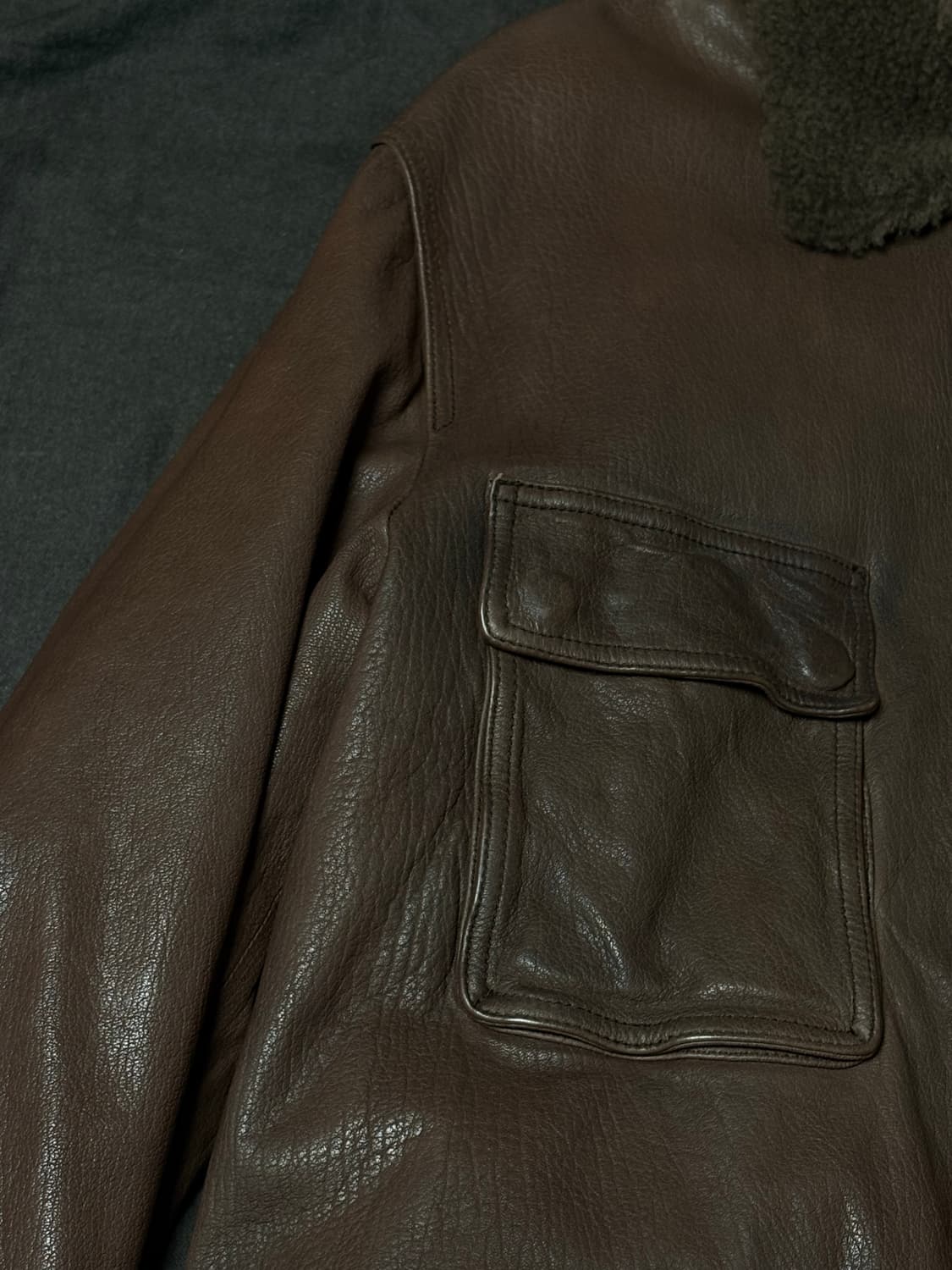 코오롱 시리즈 랭커스터 사파리 자파리 램스킨 무스탕 상품이미지4