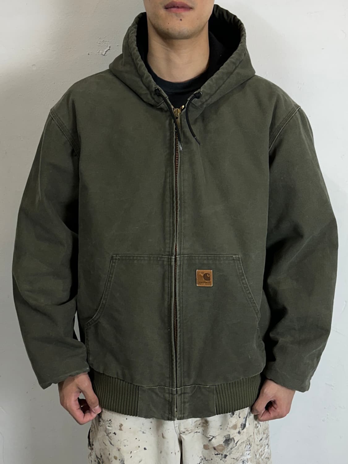 OG 칼하트 J130 액티브 자켓 ARG 칼하트 모스그린 자켓 상품이미지10