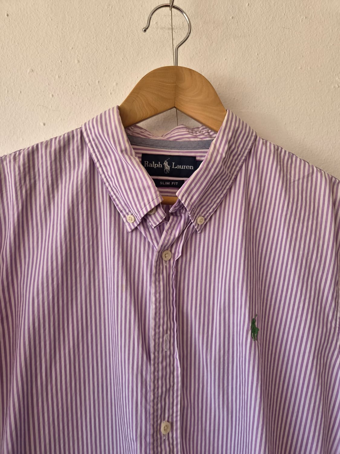랄프로렌폴로 남성 스트라이프슬림핏셔츠 L사이즈 상품이미지1