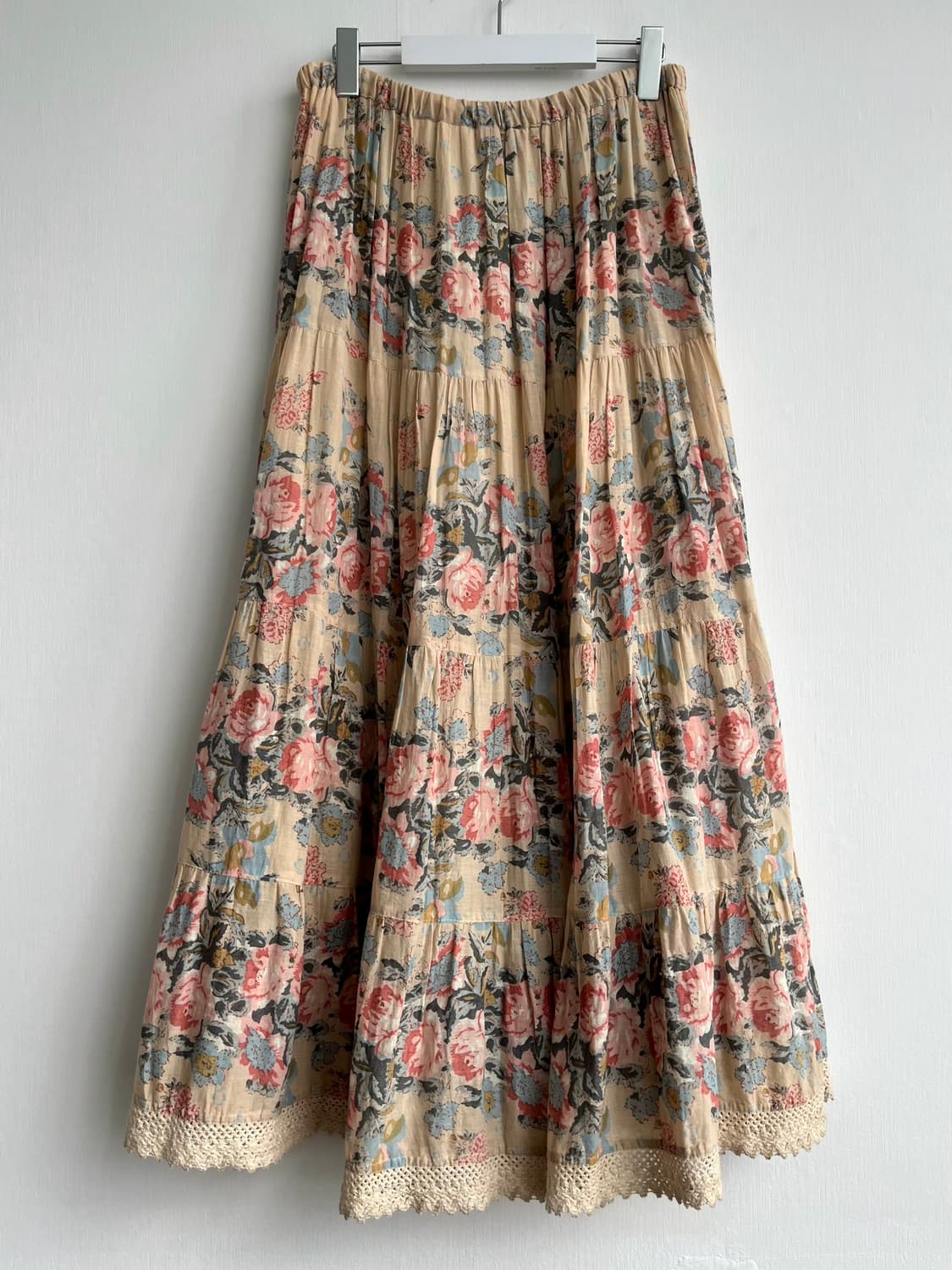 OLIVE des OLIVE 플로럴 롱 스커트 상품이미지4