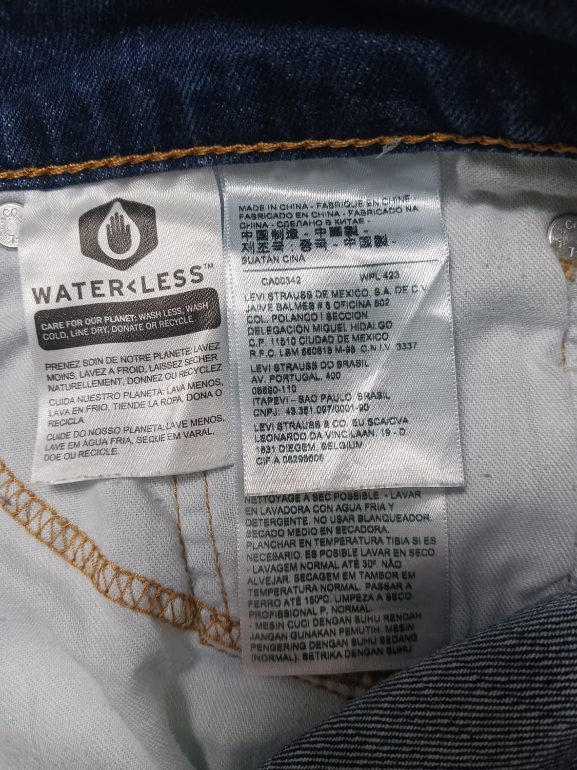 [33] 리바이스 511 중청 빈티지 워싱 슬림진 청바지 상품이미지10