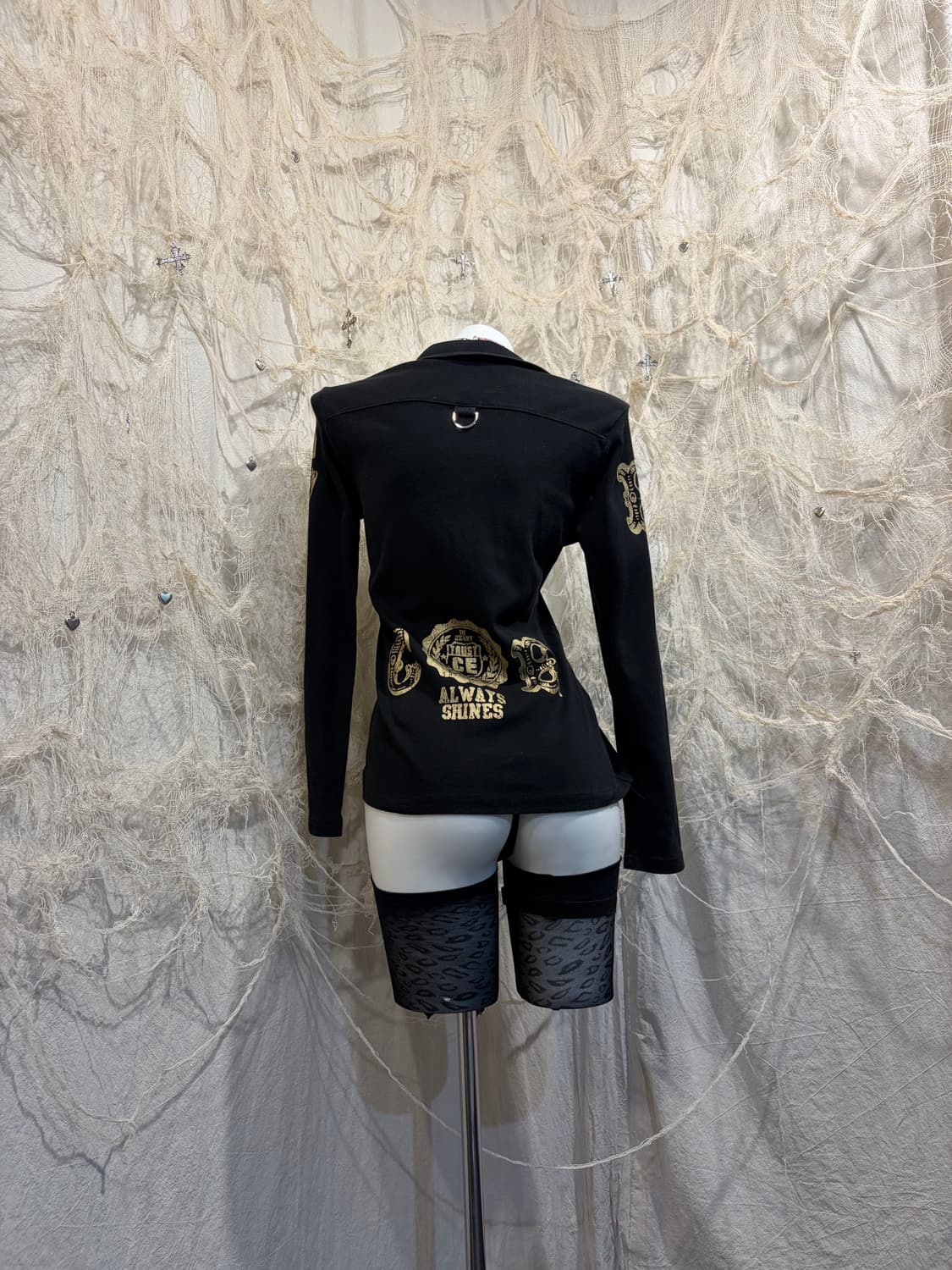 00‘s eyelet gold cubic long sleeve 상품이미지4