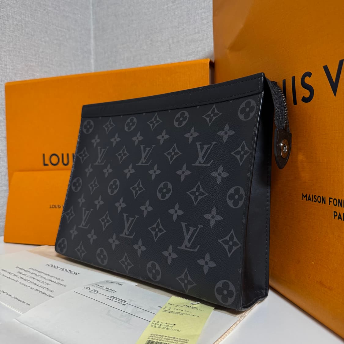 [당일배송/새상품급] 루이비통 포쉐트 보야주 MM 블랙 클러치백 상품이미지2