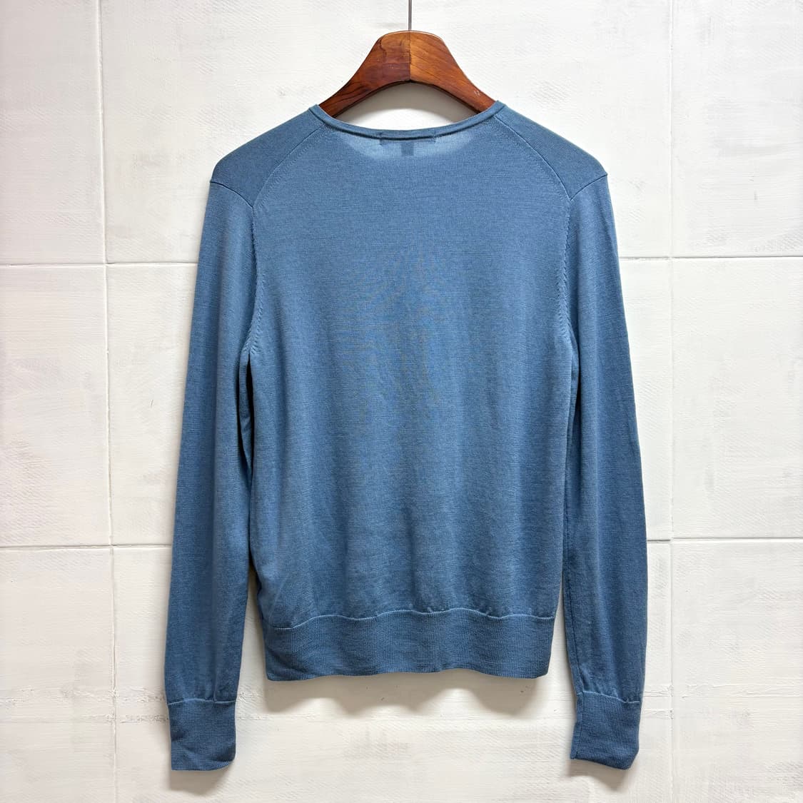 Uniqlo 유니클로 울 블루 라운드 가디건 L JPN 상품이미지5